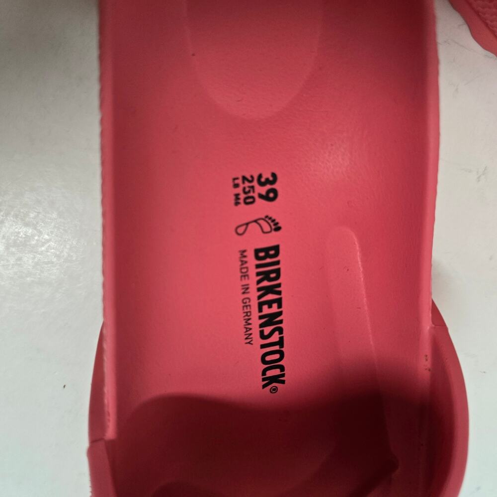 Birkenstock Pink Rubber Slides Women's Size 39 (8/8.5) - Picture 2 of 5